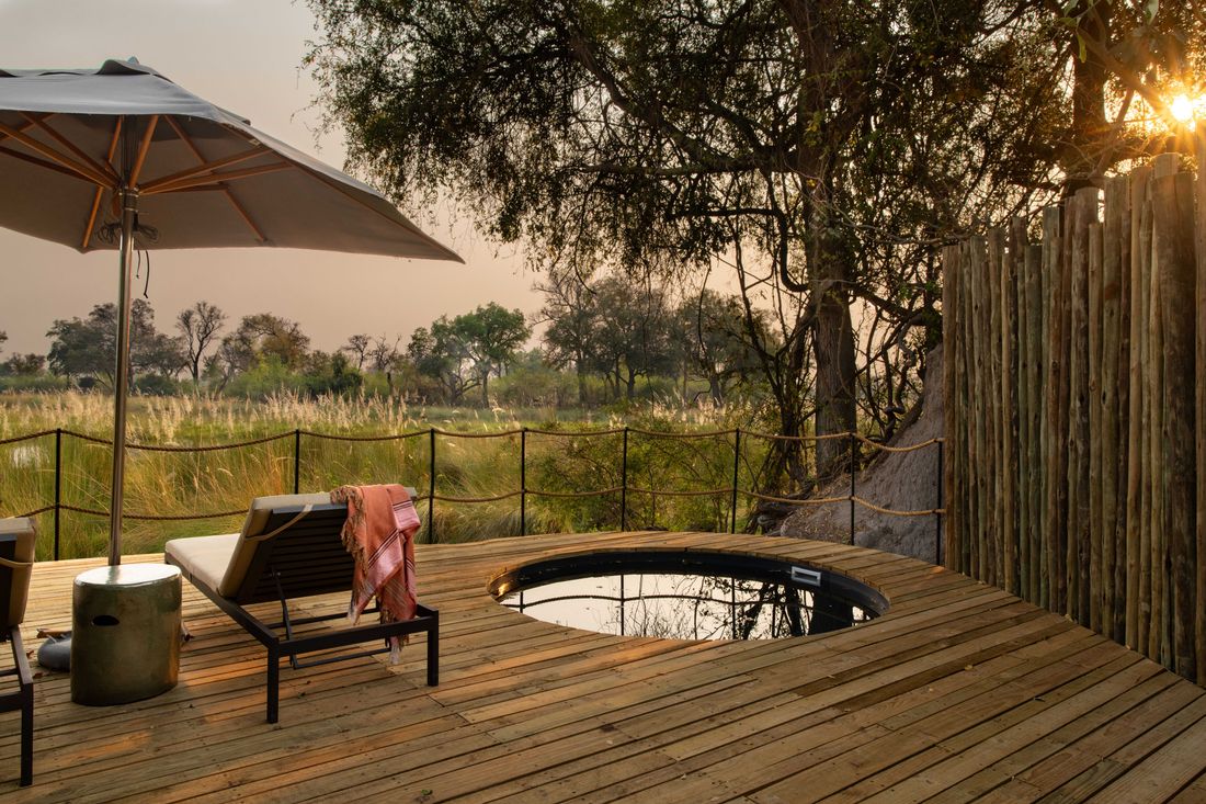 Views from a room at North Island Okavango